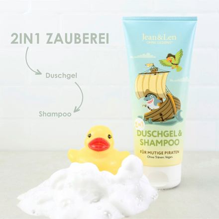 Kinder Dusche & Shampoo 2in1  Piraten Jean&Len