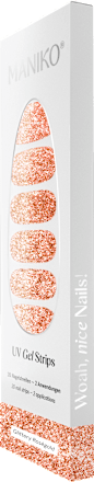 UV Nagelfolien Gel Strip Rosegold  Maniko