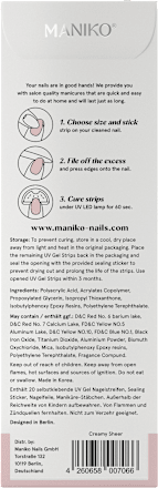 UV Gel Nagelfolien Creamy Sheer Maniko