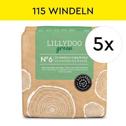 Windeln green Gr. 6 (13-18 kg), Monatsbox Lillydoo green