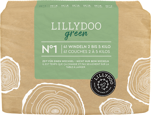 Windeln green Gr. 1 (2-5 kg) Lillydoo green