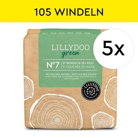Windeln green Gr. 7 (15+ kg), Monatsbox Lillydoo green