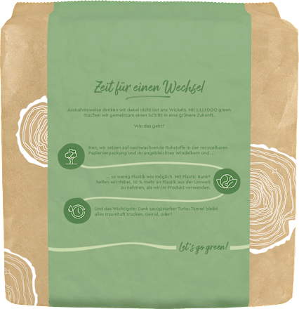 Windeln green Gr. 4 (9-14 kg) Lillydoo green