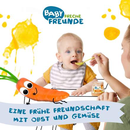 Früchte Birne, Banane & Karotte, ab dem 5. Monat Freche Freunde