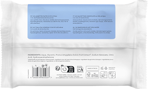 Feuchttücher mit 99% Wasser (15x60 St) LILLYDOO