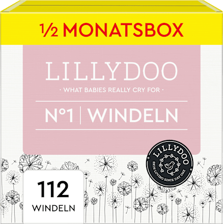 Windeln Gr. 1 (2-5 kg), Halbmonatsbox Lillydoo