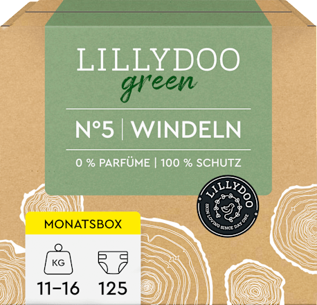 Windeln green Gr. 5 (11-16 kg), Monatsbox Lillydoo green