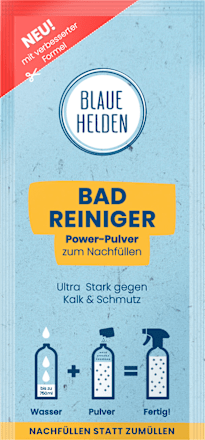 Badreiniger Power-Pulver Starterset  Blaue Helden
