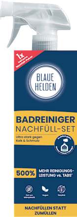 Badreiniger Power-Pulver Starterset  Blaue Helden