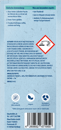 Spülmittelschaum Power-Pulver Starterset Blaue Helden