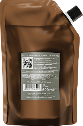 Flüssigseife rosemary & ginger, Rosmarin & Ingwer, Nachfüllpack Jean&Len