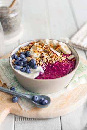 Smoothie Bowl Pulver 'Benjamin Blaubeer' mit Blaubeere & Himbeere oatsome