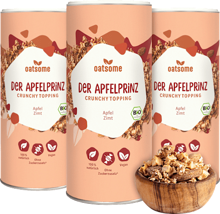 Crunchy Topping, "Der Apfelprinz" Apfel Zimt oatsome