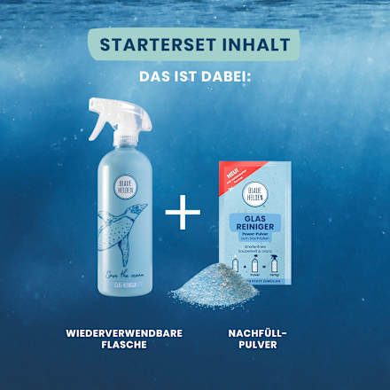 Glasreiniger Starterset Blaue Helden