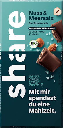 Bio Schokoladentafel Nuss-Meersalz share