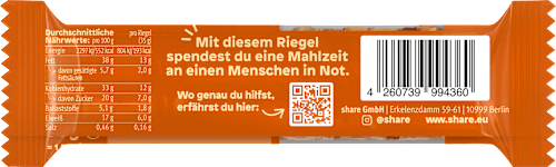 Nussriegel mit Karamell & Meersalz share