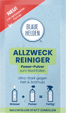 Allzweckreiniger Power-Pulver Starterset Blaue Helden