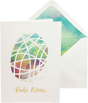 Grußkarte Ostern Aquarell CACTUS