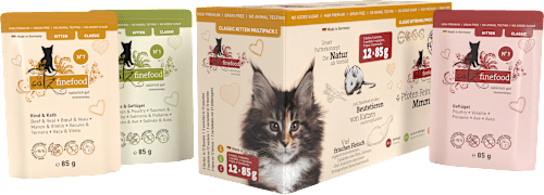 Nassfutter Katzen, Classic Kitten, Multipack I (12x85g) catz finefood