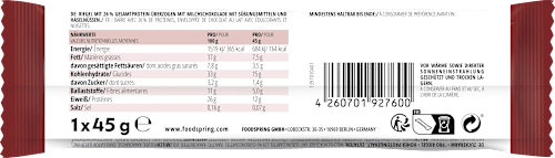 Proteinriegel Chocolate Roasted Hazelnut foodspring