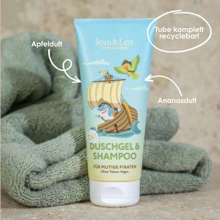 Kinder Dusche & Shampoo 2in1  Piraten Jean&Len