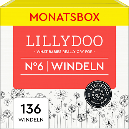 Windeln Gr. 6 (13-18 kg), Monatsbox Lillydoo