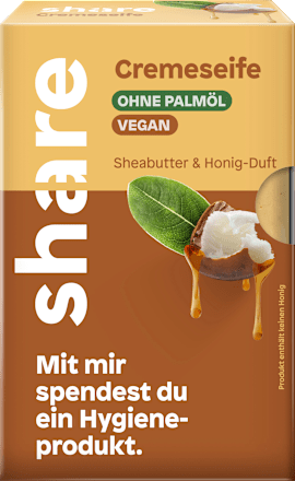 Seifenstück Cremeseife Sheabutter & Honigduft share