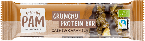 Proteinriegel Crunchy Cashew Caramela Naturally PAM
