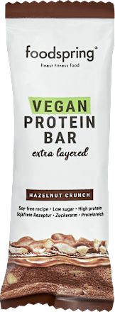 Proteinriegel Vegan Exta Layered Hazelnut Crunch foodspring