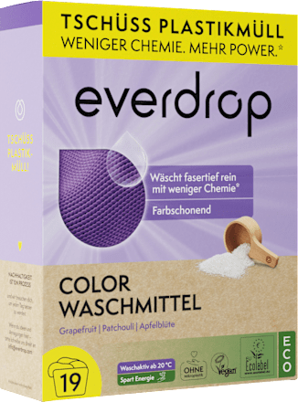 Colorwaschmittel Pulver everdrop