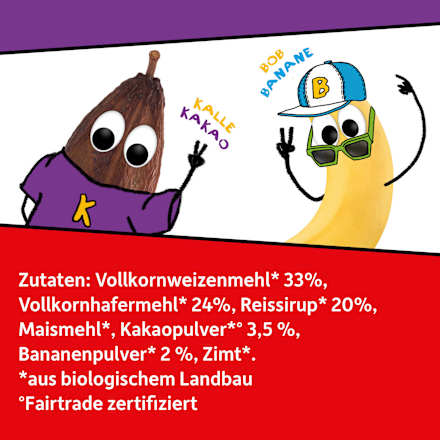 Kindermüsli Schoko Chips Kakao & Banane, ab 3 Jahren Freche Freunde