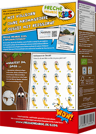 Kindermüsli Schoko Chips Kakao & Banane, ab 3 Jahren Freche Freunde