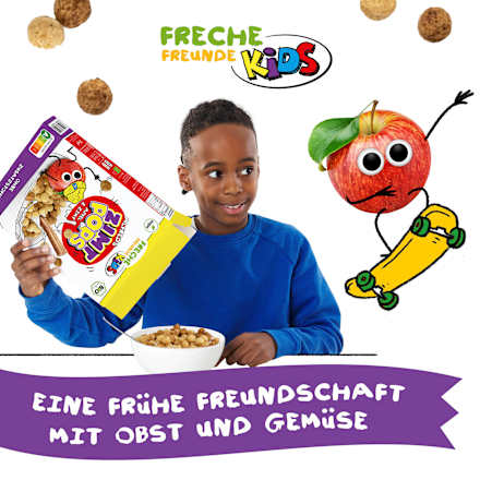 Kindermüsli Apfel-Zimt-Kugeln, ab 3 Jahren Freche Freunde