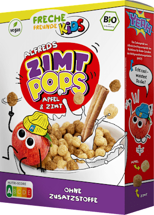 Kindermüsli Apfel-Zimt-Kugeln, ab 3 Jahren Freche Freunde