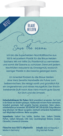 Flüssigseife Lemongras, Seifenkonzentrat Starterset Blaue Helden