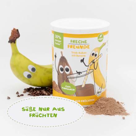 Kakaopulver, Trink-Kakao mit Banane  Freche Freunde