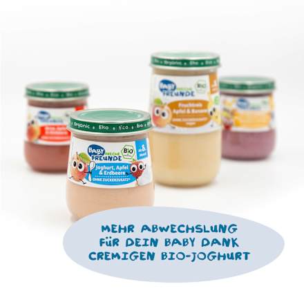 Joghurt mit  Apfel & Erdbeere Freche Freunde