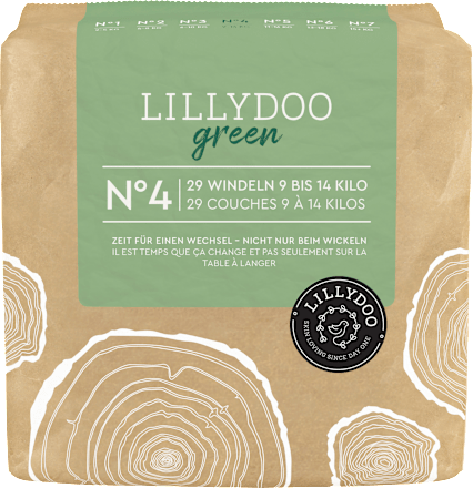 Windeln green Gr. 4 (9-14 kg) Lillydoo green