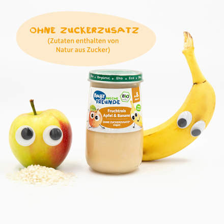Fruchtreis Banane & Apfel ab 8 Monaten  Freche Freunde