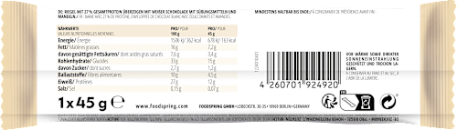 Proteinriegel Extra Chocolate, White Choc Almond foodspring