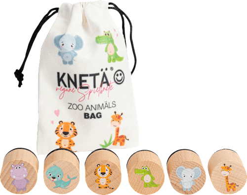 Zoo Animäls Holzstempel Set KNETÄ