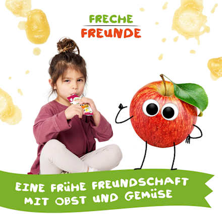 Quetschie Birne, Apfel, Banane, Orange & Vanille ab 8 Monaten  Freche Freunde