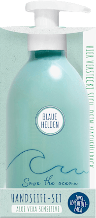 Flüssigseife Lemongras, Seifenkonzentrat Starterset Blaue Helden