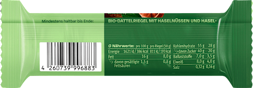 Nussriegel Nut Butter Bar Hazelnut share