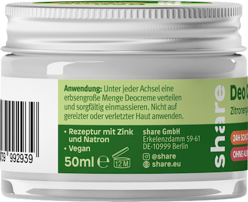 Deocreme Zitronengras und Grüner Tee share