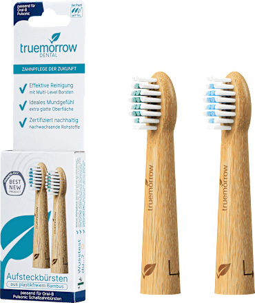 Aufsteckbürsten Bambus für Oral-B Pulsonic truemorrow DENTAL