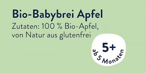 Früchte Apfel Holsteiner Cox ab dem 5. Monat Sprösslinge