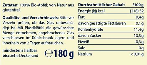 Früchte Apfel Holsteiner Cox ab dem 5. Monat Sprösslinge