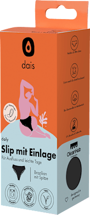 Periodenunterwäsche Slip schwarz Gr. XL dais
