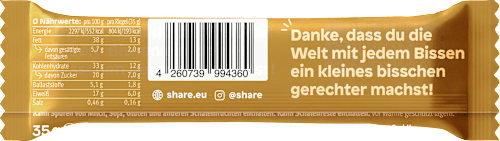 Nussriegel, Karamell Meersalz share